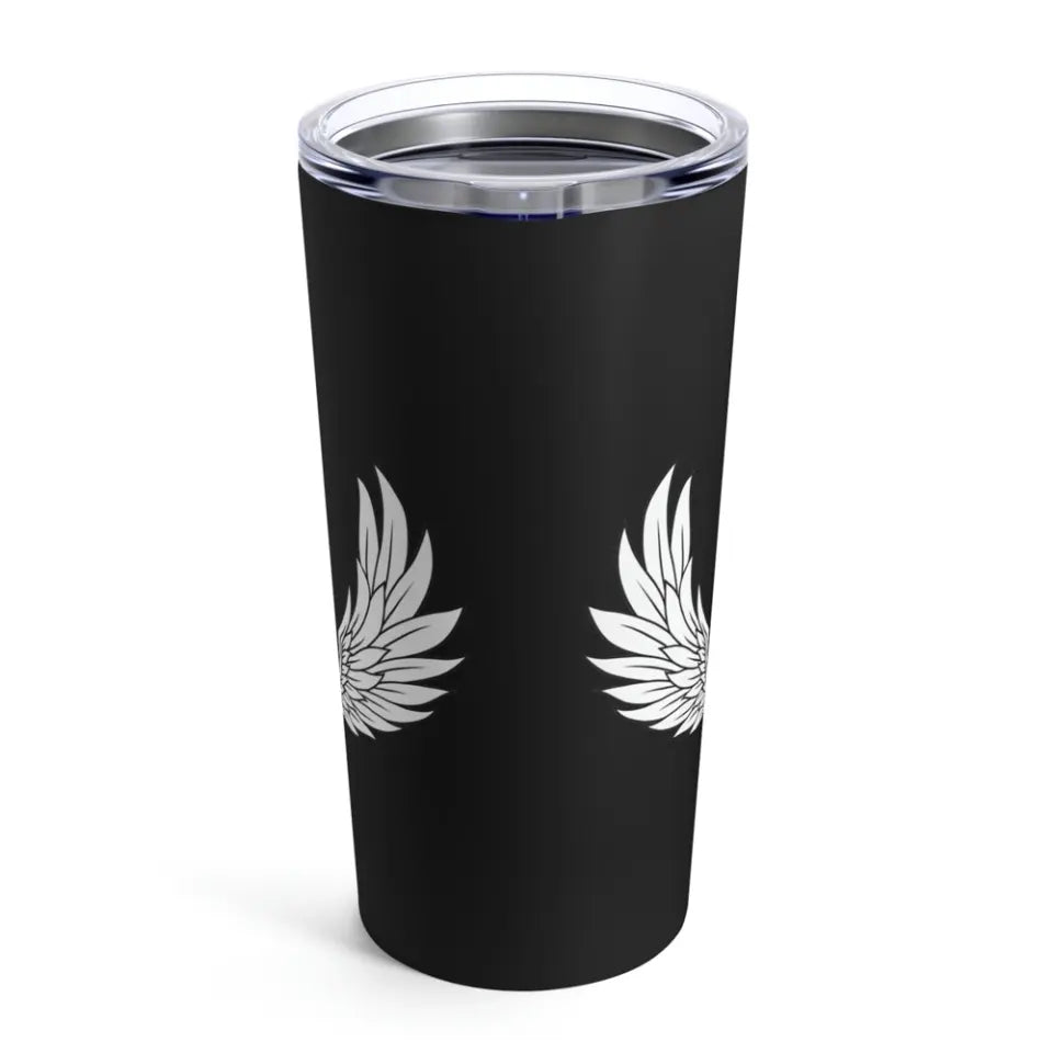 Tumbler 20oz - Stainless Steel - Angels don't always have wings sometimes they have paws