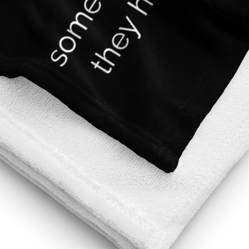 Large Beach Towel - Angels don't always have wings sometimes they have paws