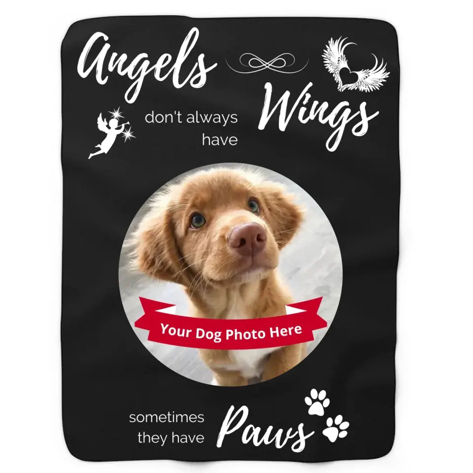 Soft & Cozy Sherpa Fleece Blanket - Angels don't always have Wings