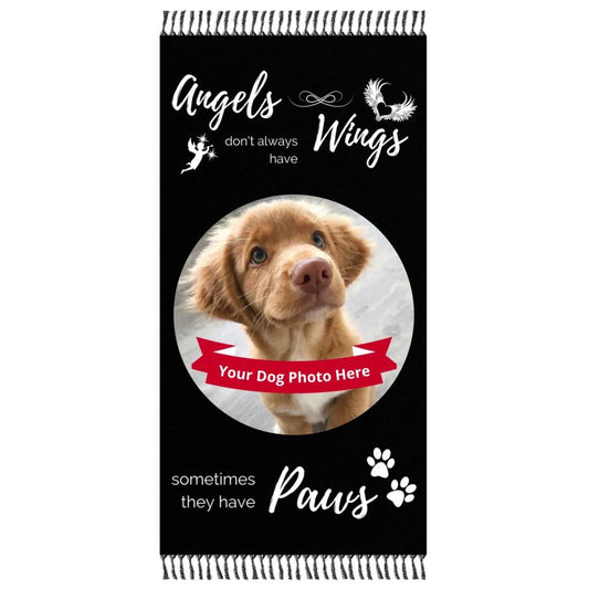 Boho Beach Cloth - Big Size - Angels don't always have wings sometimes they have paws