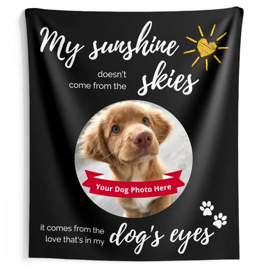 Large Indoor Wall Tapestry - 2 Sizes - My sunshine doesn't come from the skies