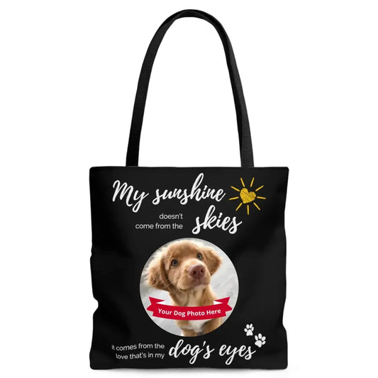 Large Tote Bag - My sunshine doesn't come from the skies